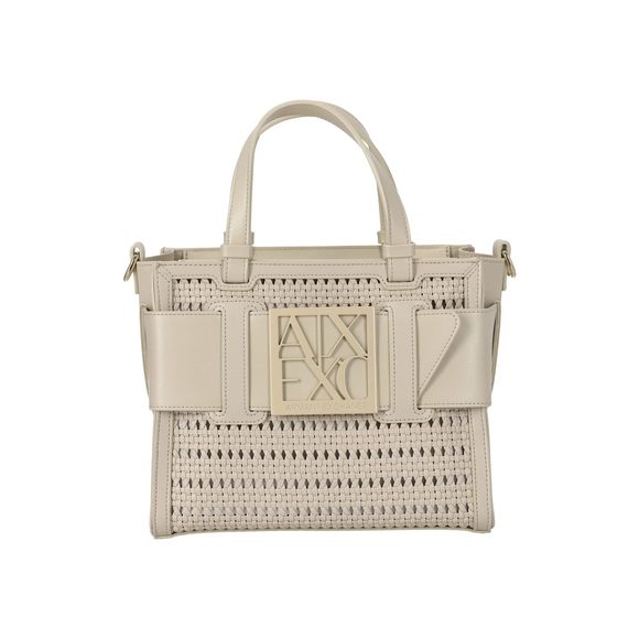 A X Armani Exchange Susy Medium Mesh Tote, Dusty Ground-Dusty Ground :v - Picture 1 of 6